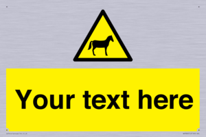 Custom warning horses